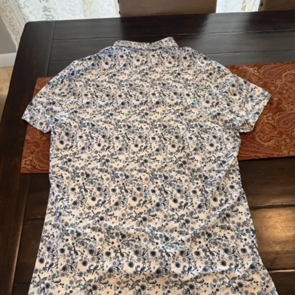 G/Fore Men's XL Ink Botanic Garden Tech Jersey Polo MSRP $120 - Picture 5 of 8